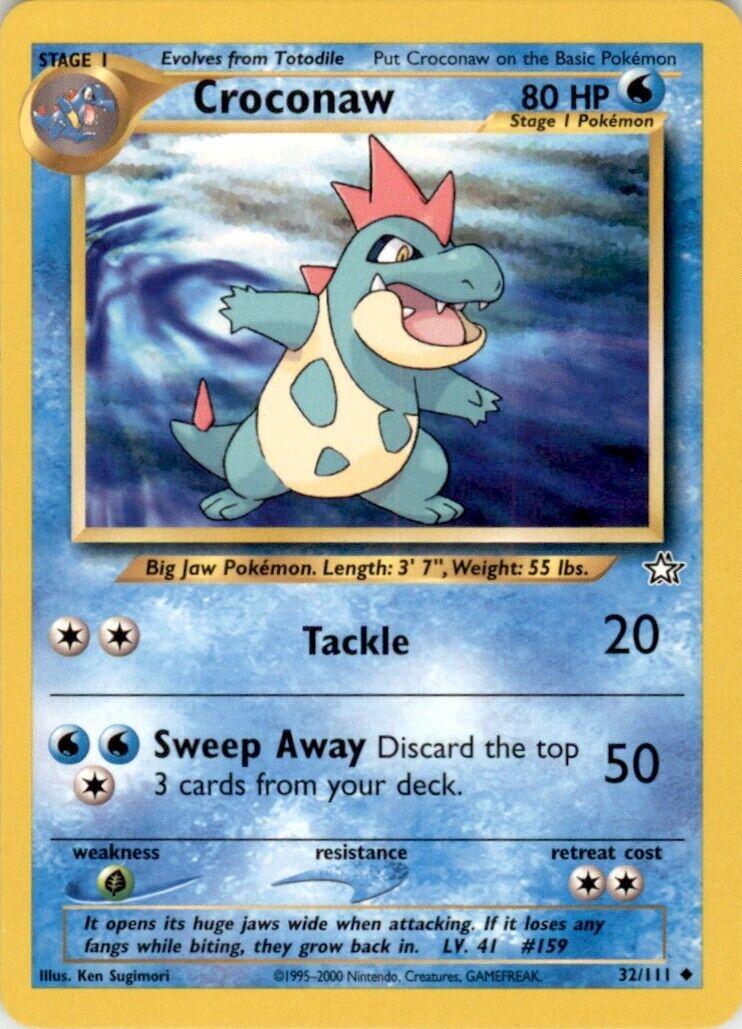 Croconaw 32/111  - Unlimited Neo Genesis - Uncommon