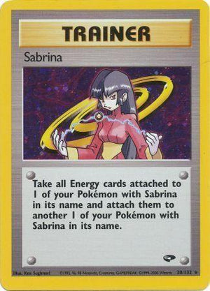 Sabrina 20/132  - Unlimited Holofoil Gym Challenge - Holo Rare