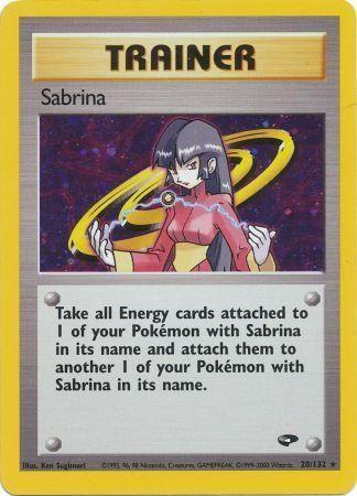 Sabrina 20/132  - Unlimited Holofoil Gym Challenge - Holo Rare