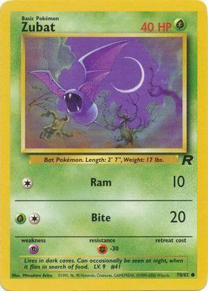 Zubat 70/82  - Unlimited Team Rocket - Common