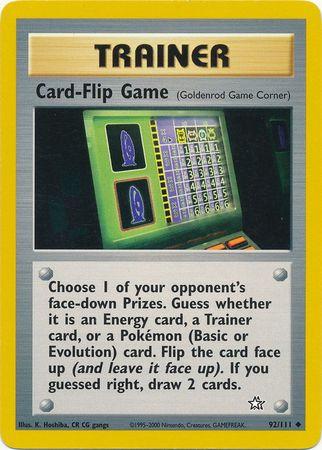 Card-Flip Game (Goldenrod Game Corner) 092/111  - Unlimited Neo Genesis - Uncommon