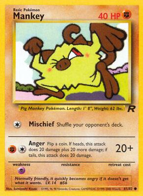 Mankey 061/82  - Unlimited Team Rocket - Common