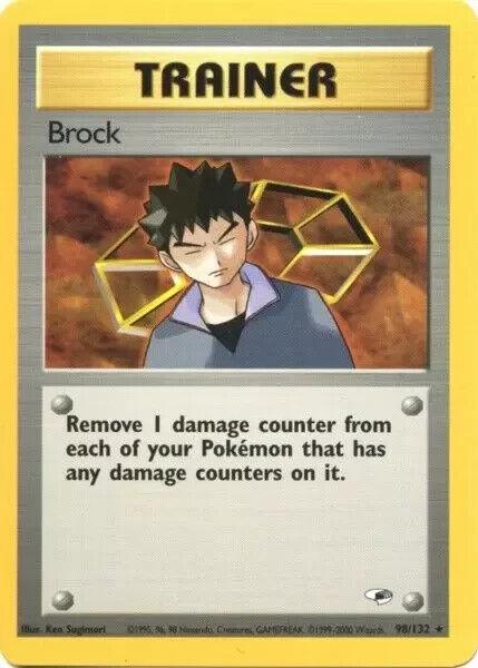 Brock 98/132  - Unlimited Gym Heroes - Rare