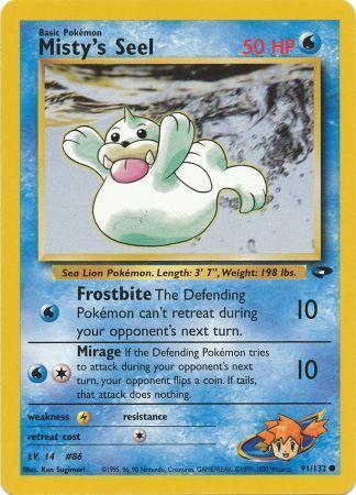Misty's Seel 91/132  - Unlimited Gym Challenge - Common