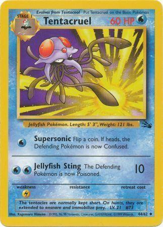 Tentacruel 044/62  - Unlimited Fossil - Uncommon