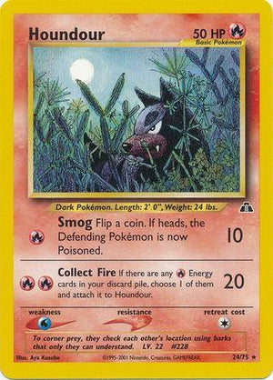Houndour (24) (24) 024/75  - Unlimited Neo Discovery - Rare