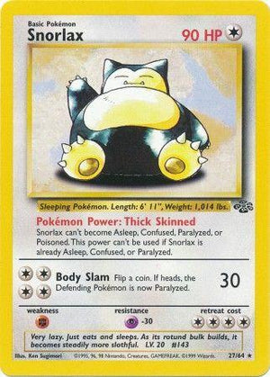 Snorlax 27/64  - Unlimited Jungle - Rare