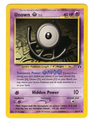 Unown [U] 051/75  - Unlimited Neo Discovery - Uncommon