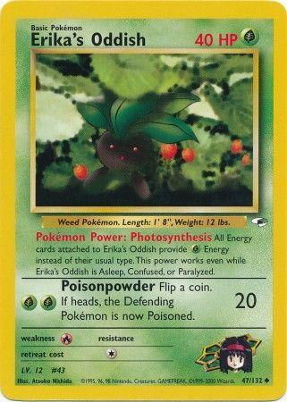Erika's Oddish 47/132  - Unlimited Gym Heroes - Uncommon