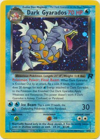 Dark Gyarados (8) (8) 008/82  - Unlimited Holofoil Team Rocket - Holo Rare