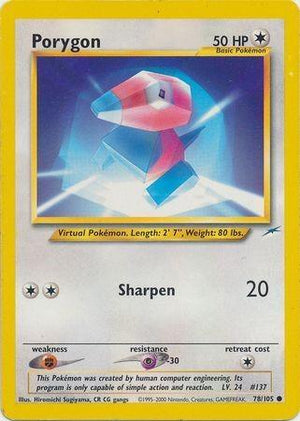 Porygon 078/105  - Unlimited Neo Destiny - Common