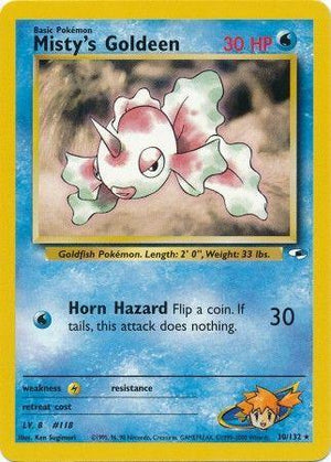 Misty's Goldeen 30/132  - Unlimited Gym Heroes - Rare