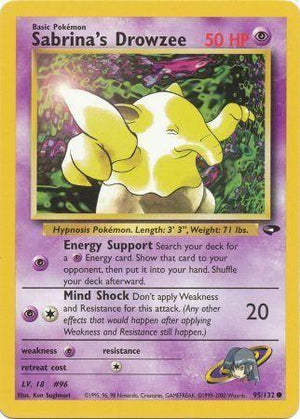 Sabrina's Drowzee 095/132  - Unlimited Gym Challenge - Common