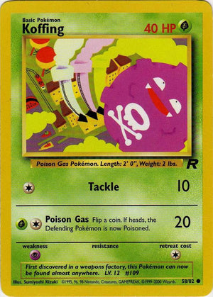Koffing 058/82  - Unlimited Team Rocket - Common