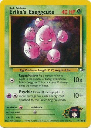 Erika's Exeggcute 77/132  - Unlimited Gym Heroes - Common