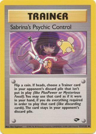 Sabrina's Psychic Control 121/132  - Unlimited Gym Challenge - Uncommon
