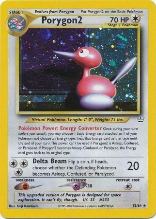 Porygon2 012/64  - Unlimited Holofoil Neo Revelation - Holo Rare