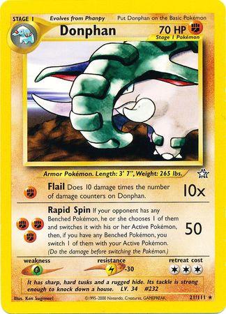 Donphan 021/111  - Unlimited Neo Genesis - Rare