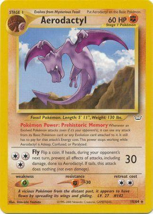 Aerodactyl 15/64  - Unlimited Neo Revelation - Rare