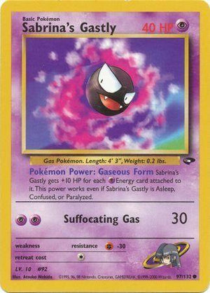 Sabrina's Gastly 97/132  - Unlimited Gym Challenge - Common