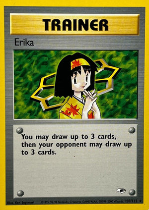 Erika 100/132  - Unlimited Gym Heroes - Rare