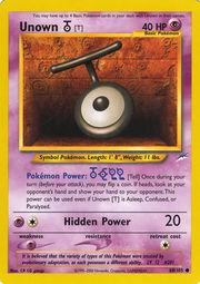 Unown [T] 088/105  - Unlimited Neo Destiny - Common