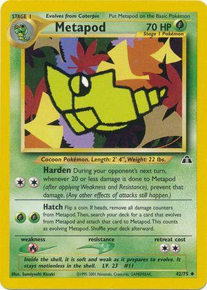 Metapod 042/75  - Unlimited Neo Discovery - Uncommon