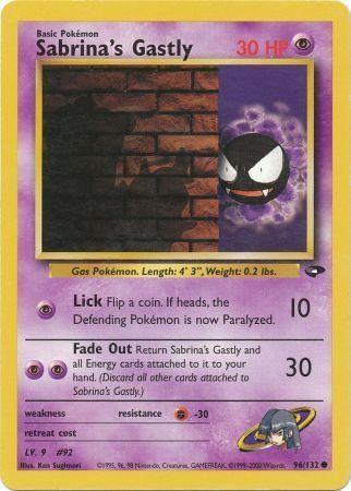 Sabrina's Gastly 96/132  - Unlimited Gym Challenge - Common