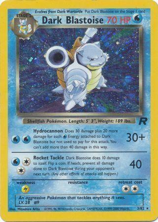 Dark Blastoise 3/82  - Unlimited Holofoil Team Rocket - Holo Rare