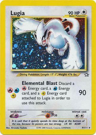 Lugia 009/111  - Unlimited Holofoil Neo Genesis - Holo Rare