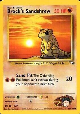 Brock's Sandshrew 72/132  - Unlimited Gym Heroes - Common