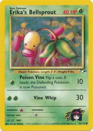 Erika's Bellsprout 75/132  - Unlimited Gym Heroes - Common