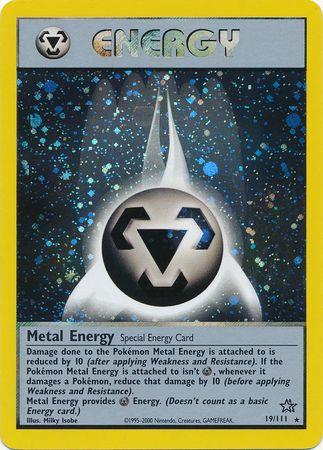 Metal Energy 019/111  - Unlimited Holofoil Neo Genesis - Holo Rare