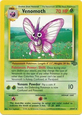 Venomoth 29/64  - Unlimited Jungle - Rare