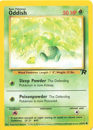 Oddish 063/82  - Unlimited Team Rocket - Common
