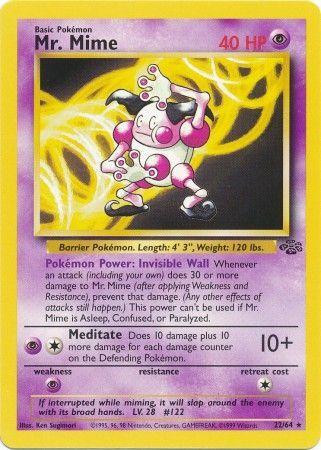 Mr. Mime 22/64  - Unlimited Jungle - Rare