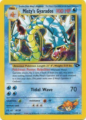 Misty's Gyarados 13/132  - Unlimited Holofoil Gym Challenge - Holo Rare