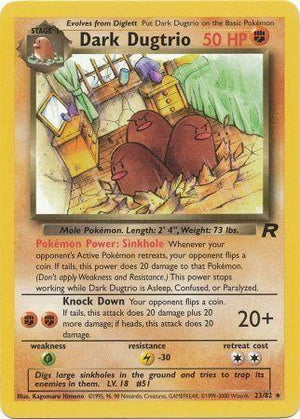 Dark Dugtrio 23/82  - Unlimited Team Rocket - Rare