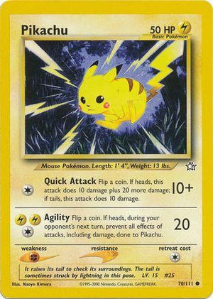 Pikachu 070/111  - Unlimited Neo Genesis - Common