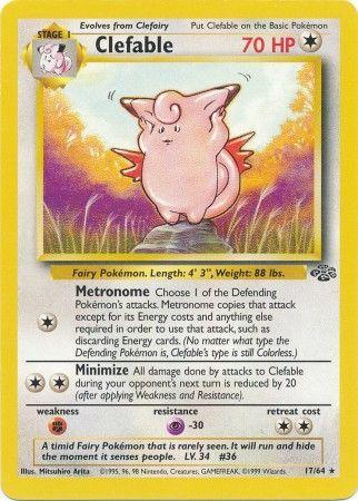 Clefable 17/64  - Unlimited Jungle - Rare
