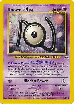 Unown [N] 050/75  - Unlimited Neo Discovery - Uncommon