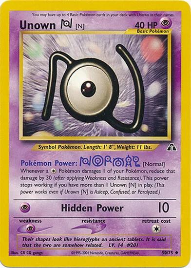 Unown [N] 050/75  - Unlimited Neo Discovery - Uncommon