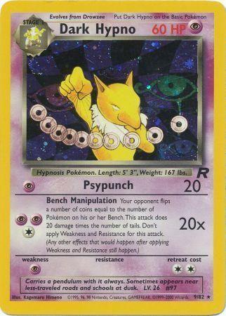 Dark Hypno (9) (9) 009/82  - Unlimited Holofoil Team Rocket - Holo Rare