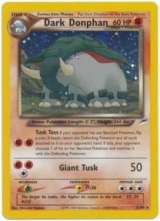 Dark Donphan 003  - Unlimited Holofoil Neo Destiny - Holo Rare