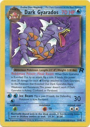 Dark Gyarados (25) (25) 025/82  - Unlimited Team Rocket - Rare