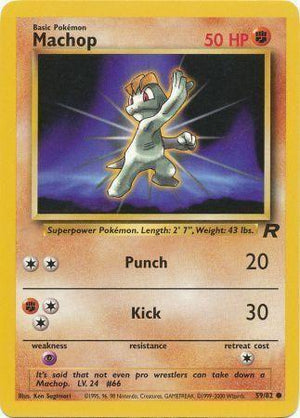 Machop 059/82  - Unlimited Team Rocket - Common