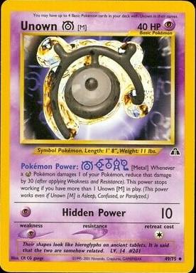 Unown [M] 049/75  - Unlimited Neo Discovery - Uncommon