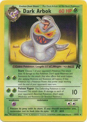 Dark Arbok 19/82  - Unlimited Team Rocket - Rare