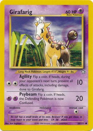 Girafarig 058/111  - Unlimited Neo Genesis - Common