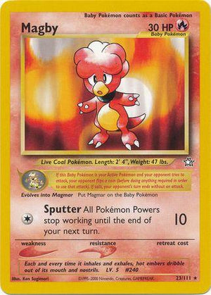 Magby 023/111  - Unlimited Neo Genesis - Rare